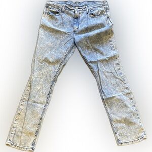 Levi’s 511 Mens Stone Wash Jeans 38x30 Slim Straight Red Tab